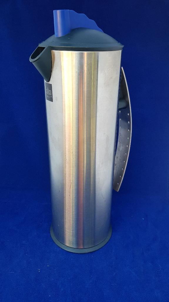 Zack thermoskan thermosfles, metaal rvs met blauwe dop. 7B4, Tweedehands verkoop, Tweedehands verkoop, Gebruikt, Ophalen of Verzenden