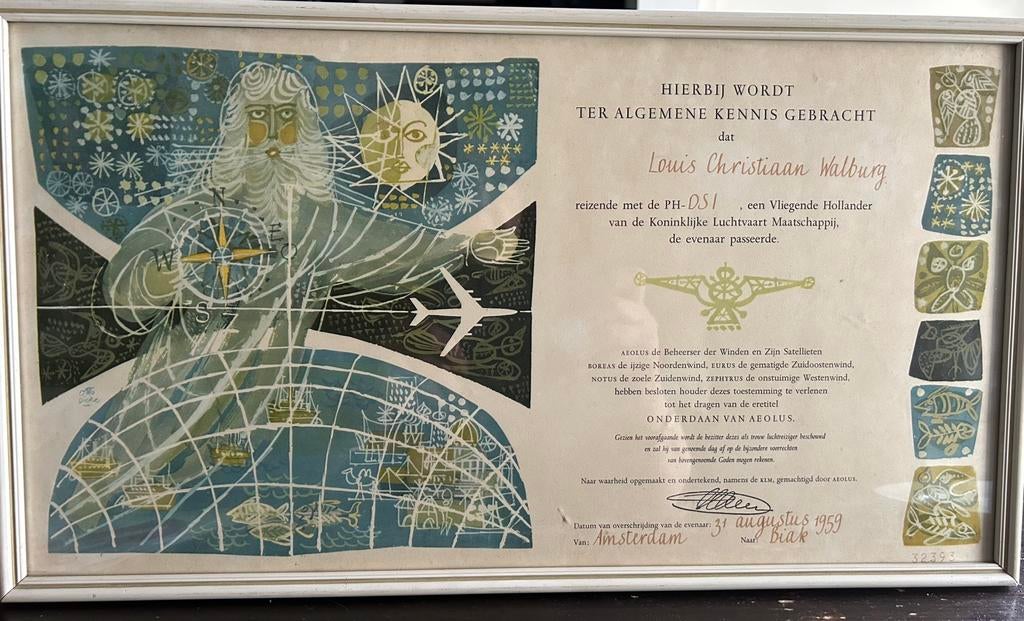 Flying Dutchman KLM, Verzamelen, Ophalen of Verzenden, Zo goed als nieuw, Kaart, Foto of Prent