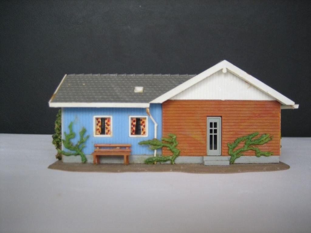 Vintage Faller 227/D Vakwerkhuis, Hobby en Vrije tijd, Overige merken, Gebruikt, Gelijkstroom of Wisselstroom, Brug, Tunnel of Gebouw