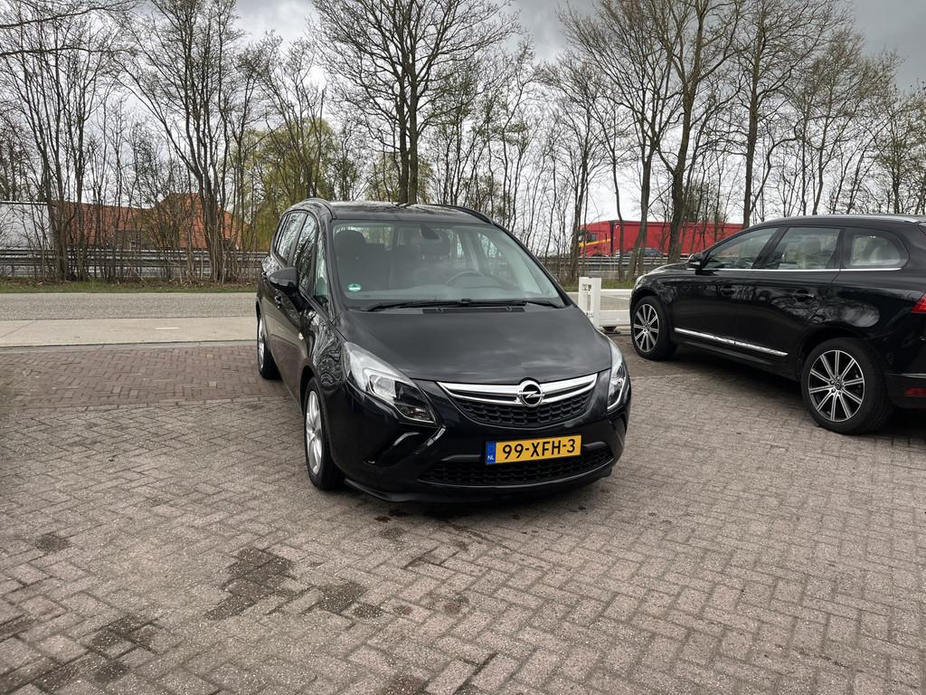 Opel Zafira Tourer 1.4 Edition 7p. CLIMA CRUISE (bj 2012), Euro 5, Stof, Zwart, 4 cilinders