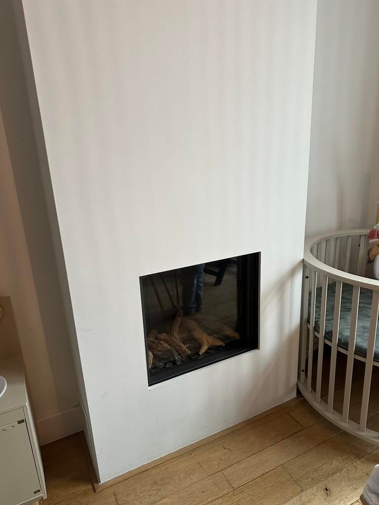 Inbouw gashaard incl. dubbelwandige pijp GRATIS, Huis en Inrichting, Ophalen, Gebruikt, Inbouwhaard, Gashaard