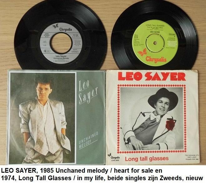 LEO SAYER, 2 splinternieuwe singles, Zweedse persingen, Ophalen of Verzenden, Nieuw in verpakking, Overige formaten, Overige soorten