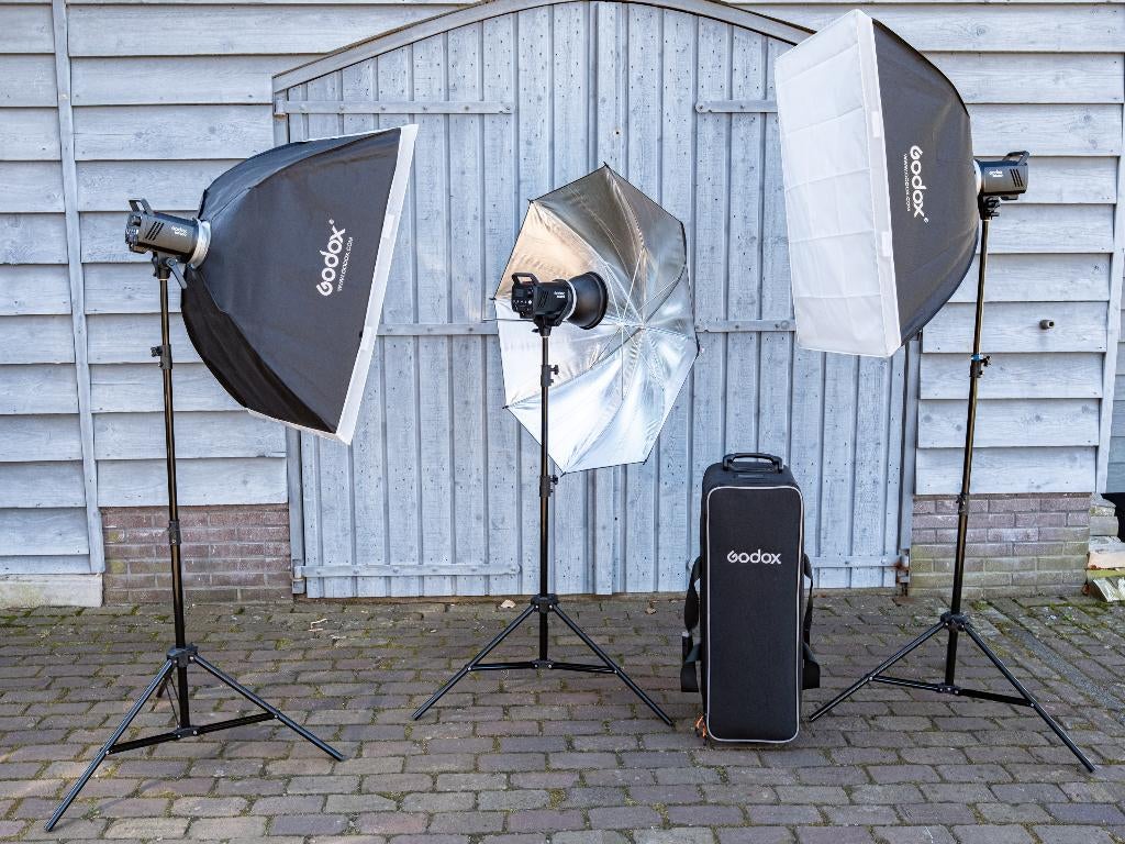Godox MS300-D 3-Monolight Kit, Ophalen of Verzenden, Zo goed als nieuw, Overige merken