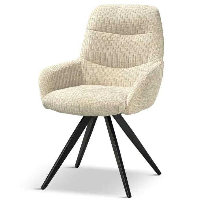 5 Eetkamerstoelen Corella Taupe, 3 nieuw, 2 zgan, Huis en Inrichting, Stoelen, Ophalen, Overige kleuren, Zo goed als nieuw, Stof