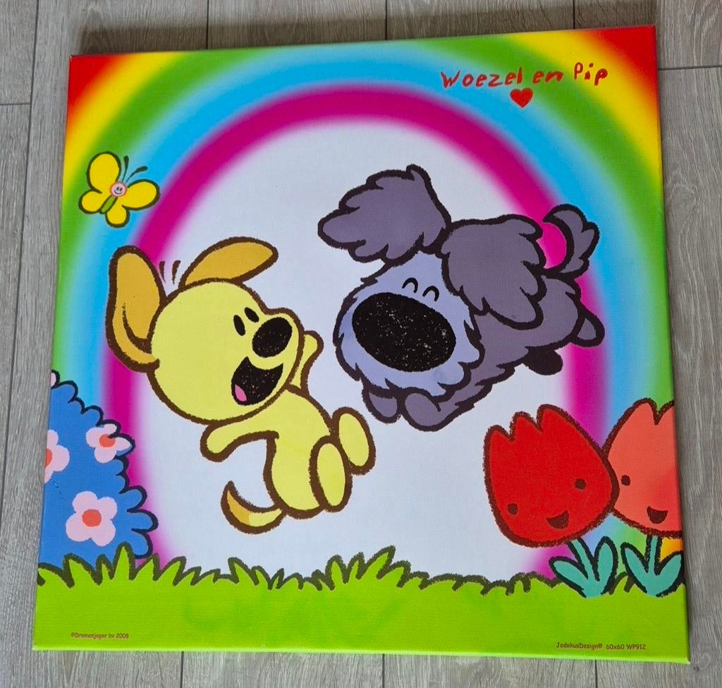 Woezel&Pip canvas, Ophalen, Gebruikt, Wanddecoratie