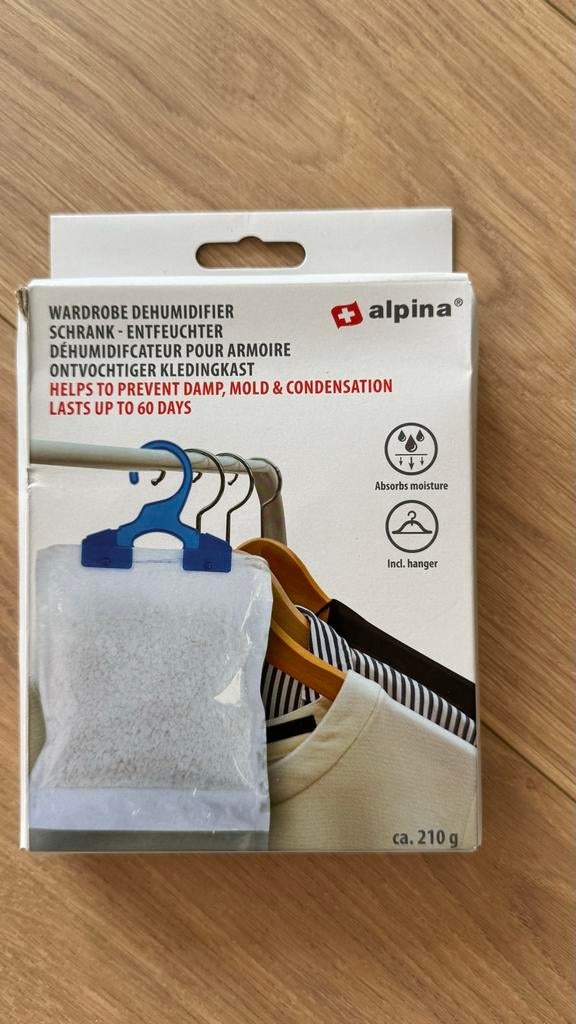 Alpina ontvochtiger kledingkast, Ophalen of Verzenden, Nieuw