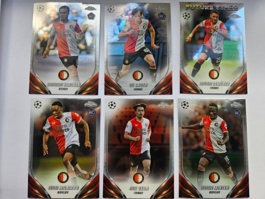 Feyenoord Topps Chrome Champions League Kaarten, Ophalen of Verzenden, Zo goed als nieuw, Feyenoord, Spelerskaart