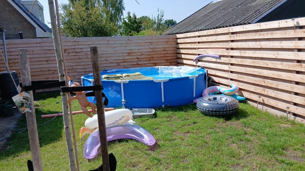 Ruilen/gratis Gebruikt Opzetzwembad - Perfect voor de Zomer!, Ophalen, Gebruikt, 200 tot 300 cm, 80 tot 120 cm
