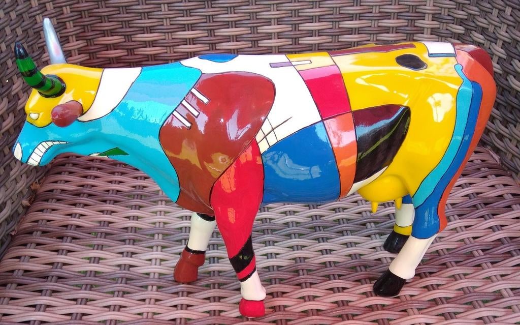 Cow Parade Koe "Kowdinsky" LARGE, Ophalen of Verzenden, Zo goed als nieuw, Dier