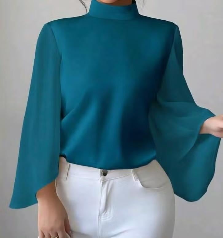 Nieuwe zeegroene blouse, Verzenden, Nieuw, Maat 36 (S), Groen