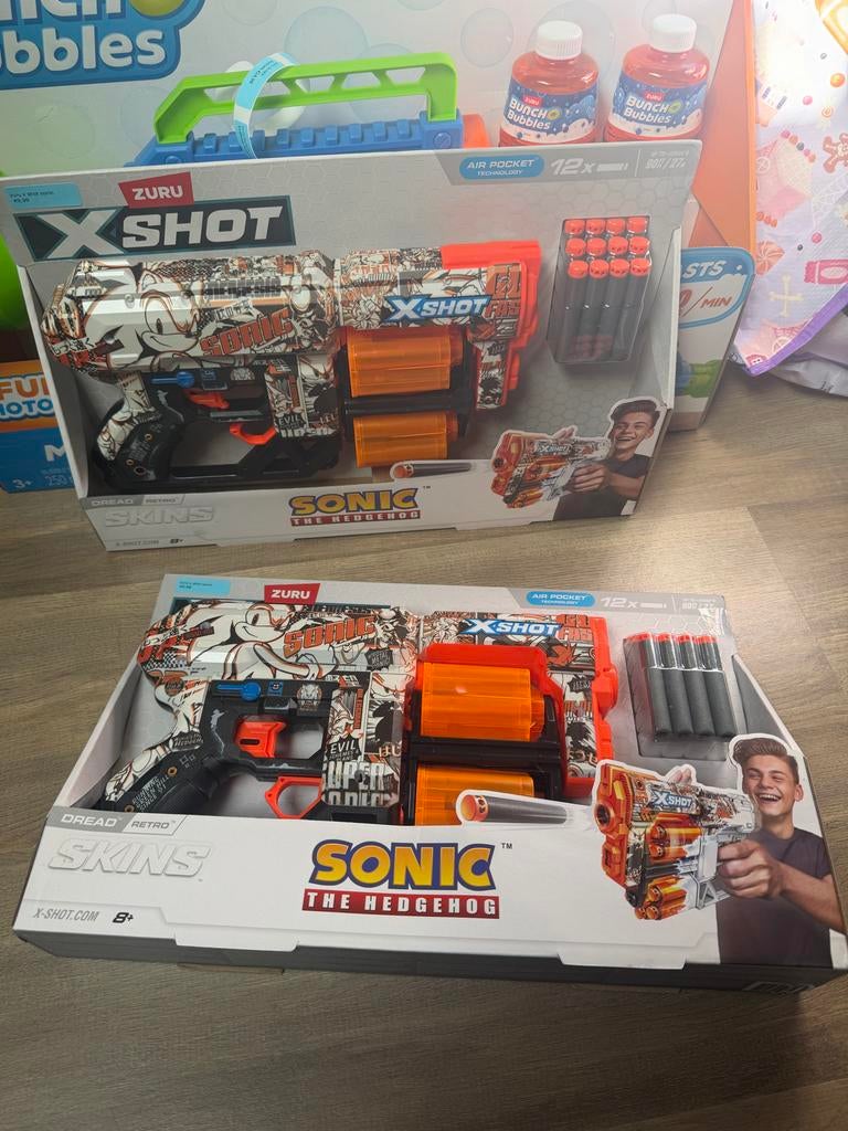 Zuru X-Shot Sonic the Hedgehog Dread Retro Skins, Ophalen, Nieuw, Jongen of Meisje