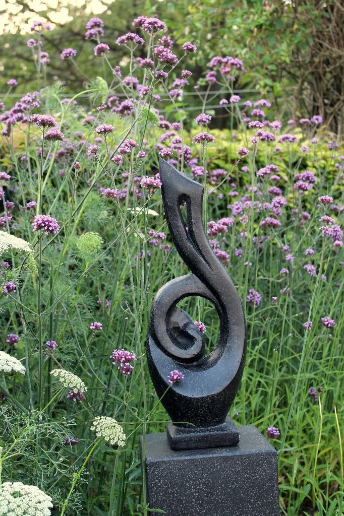 tuinbeeld purification muzieknoot muzieksleutel nieuw, Ophalen, Nieuw, Steen, Abstract beeld