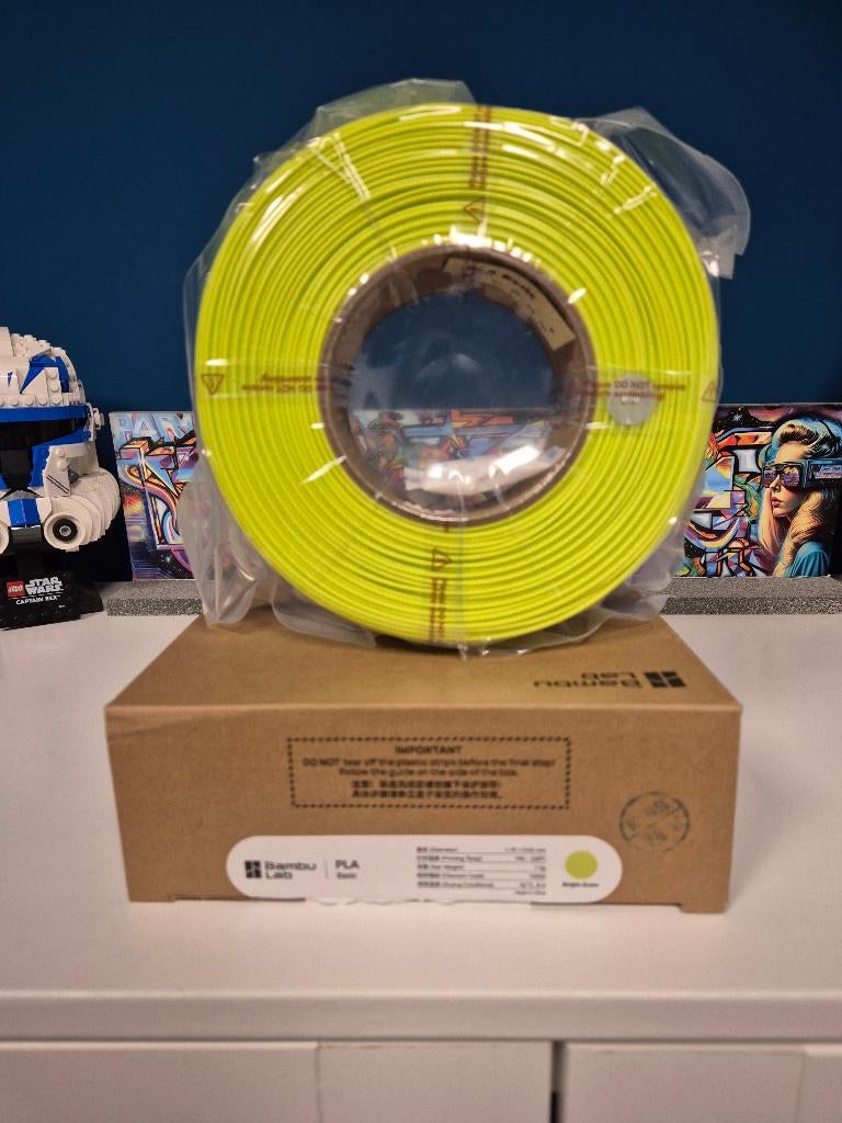 Bambu Lab PLA Basic refill - Bright Green (1kg), Computers en Software, 3D-printerbenodigheden, Ophalen of Verzenden, Nieuw