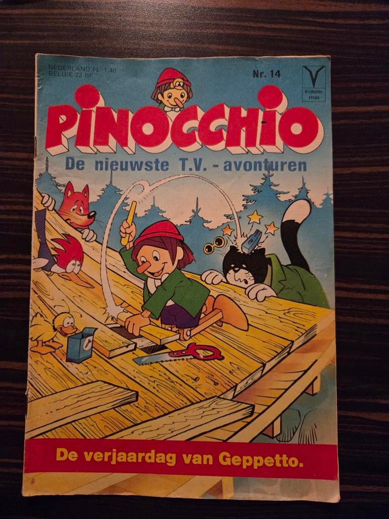 Pinocchio stripboek nr. 14: De verjaardag van Geppetto, Boeken, Ophalen of Verzenden