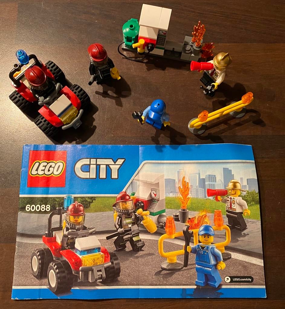Brandweer Startset - 60088, Ophalen of Verzenden, Gebruikt, Complete set, Lego
