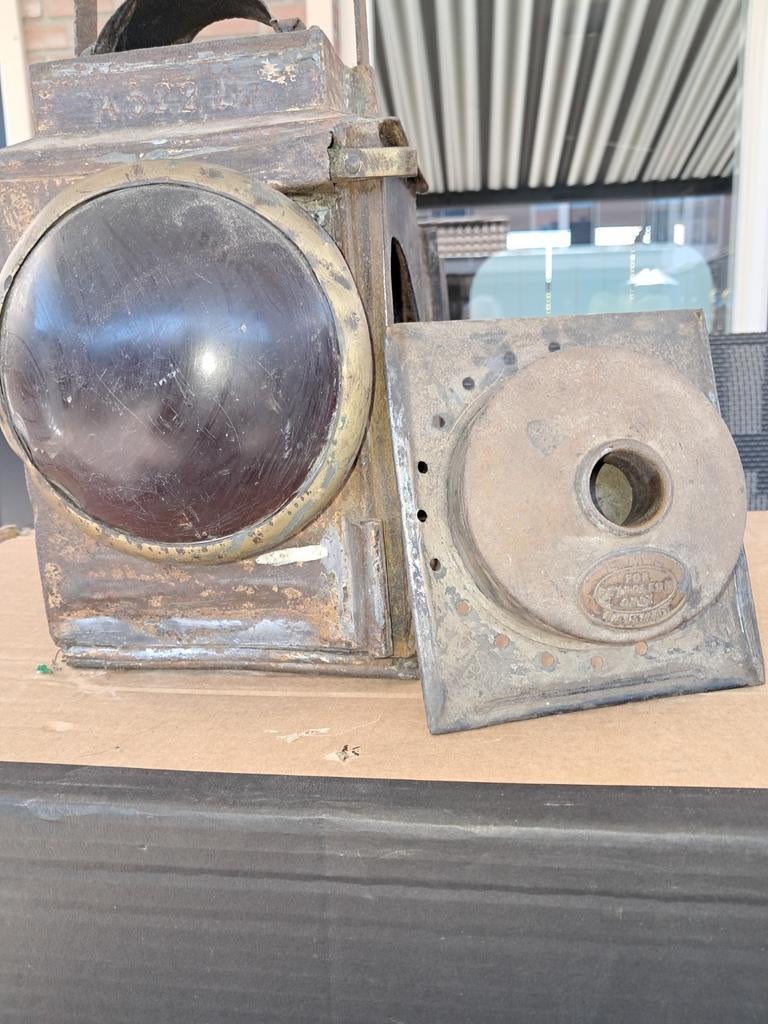 Antieke seinlamp, Ophalen of Verzenden