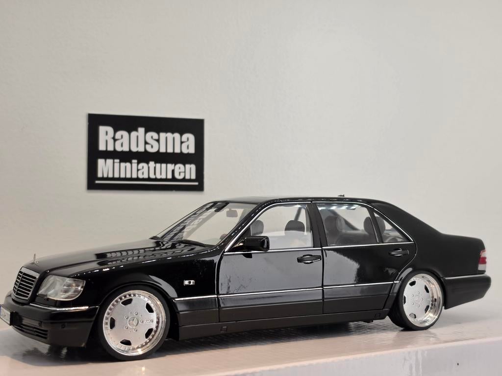 Mercedes-Benz S-Klasse S600 W140 Verlaagd + Monoblocks 1:18, Hobby en Vrije tijd, Modelauto's | 1:18, Auto, Norev, Ophalen of Verzenden