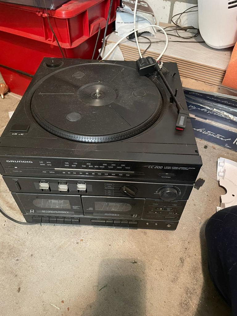 Stereo met platen speler grundig, Ophalen of Verzenden, Zo goed als nieuw, Overige merken