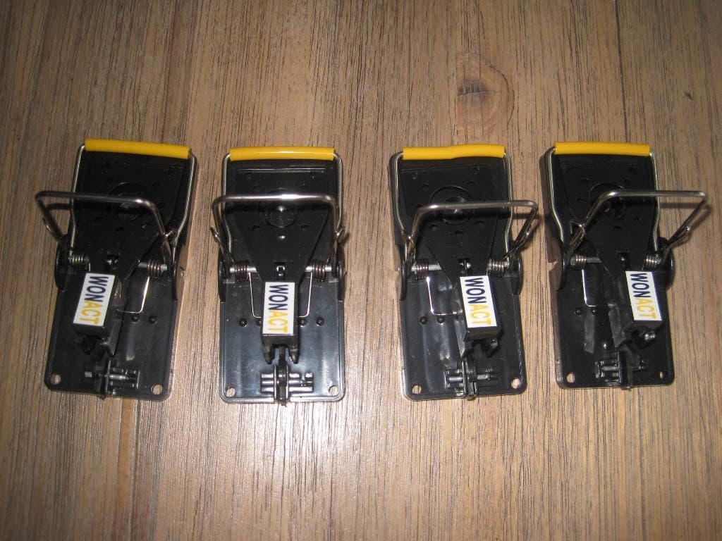 4 x muizenval/klem.Wonact.Voor binnen/ buiten. 4 voor 5 euro, Ophalen of Verzenden, Nieuw, Ongediertebestrijding