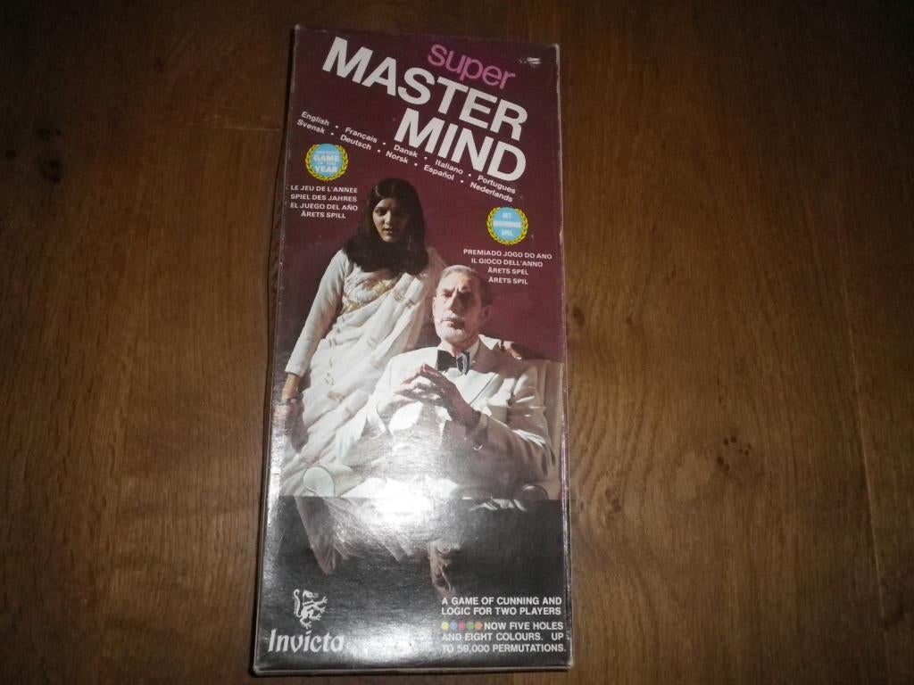 Super Mastermind met extra groot speelbord en 5 codes, Ophalen of Verzenden, Gebruikt, Invicta