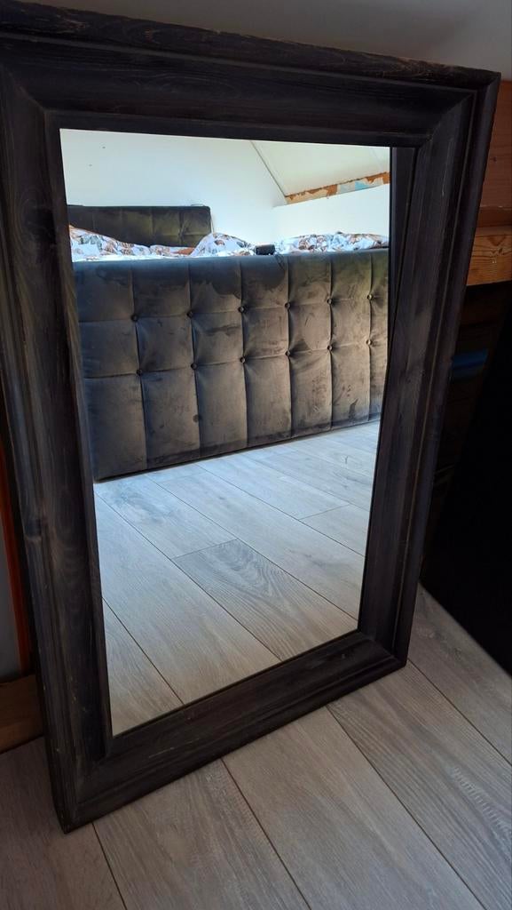 IKEA Hemnes spiegel met zwartbruine lijst, Huis en Inrichting, Woonaccessoires | Spiegels, Ophalen, Zo goed als nieuw, Minder dan 100 cm