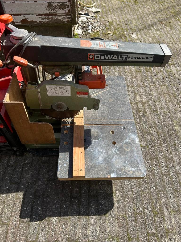 DeWalt DW 1251 radiaalzaag, Doe-het-zelf en Verbouw, Gereedschap | Zaagmachines, Ophalen, Gebruikt, 70 mm of meer, Afkortzaag