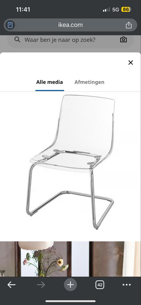 Ikea Tobias stoelen - 2 stuks, Kunststof, Twee, Overige kleuren, Ophalen of Verzenden