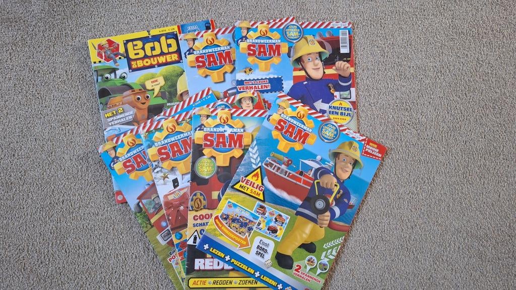 Tijdschriften Brandweerman Sam en Bob de Bouwer, Boeken, Ophalen of Verzenden, Gelezen