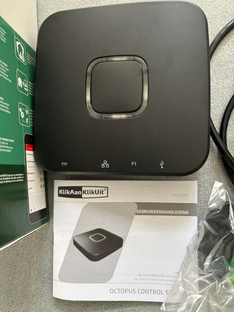 KlikAanKlikUit Octopus Control Station + 3stopcontacten, Gebruikt, Ophalen of Verzenden, Compleet systeem, Overige soorten