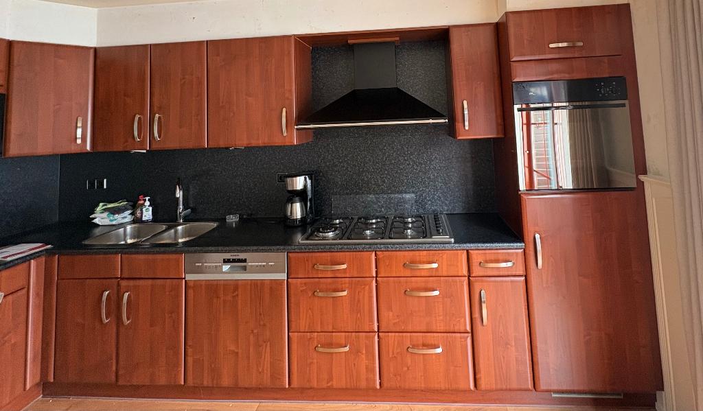 Keukenblok, Ophalen, Gebruikt, Bruin, Hoekkeuken