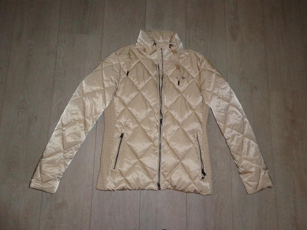 goudkleurige dameswinterjas van HV Society, maat 36, Ophalen of Verzenden, Zo goed als nieuw, Maat 36 (S), Overige kleuren