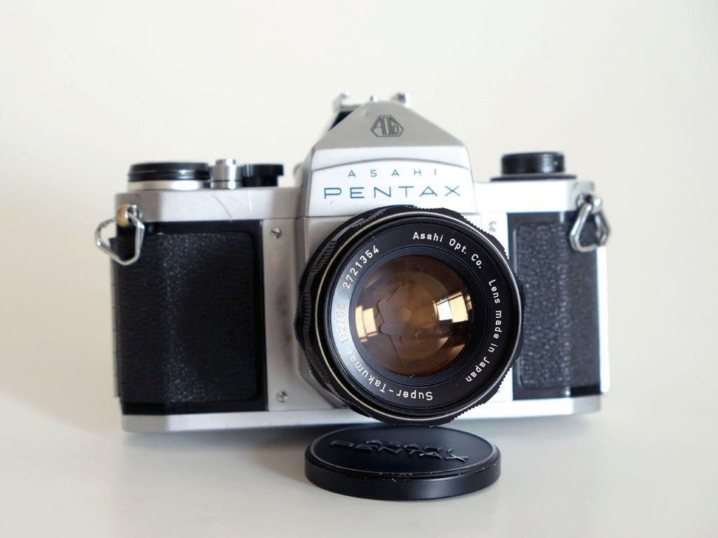 Pentax Asahi S1a, SMC Takumar 55mm f/2.0 lens, Audio, Tv en Foto, Fotocamera's Analoog, Ophalen, Gebruikt, Spiegelreflex, Pentax