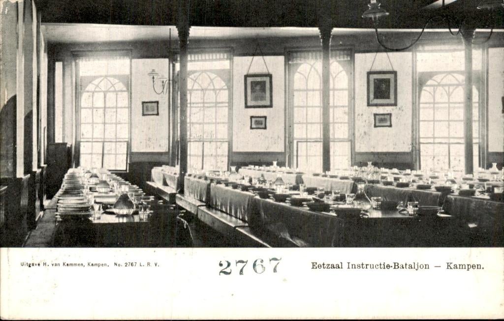 Kampen - Eetzaal - Instructie-Bataljon, Ophalen of Verzenden, Voor 1920, Ongelopen, Overijssel