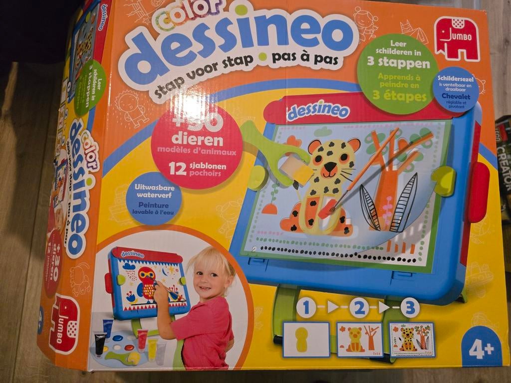 Jumbo Dessineo Stap voor Stap Schilderen, Ophalen of Verzenden, Zo goed als nieuw, Knutselen