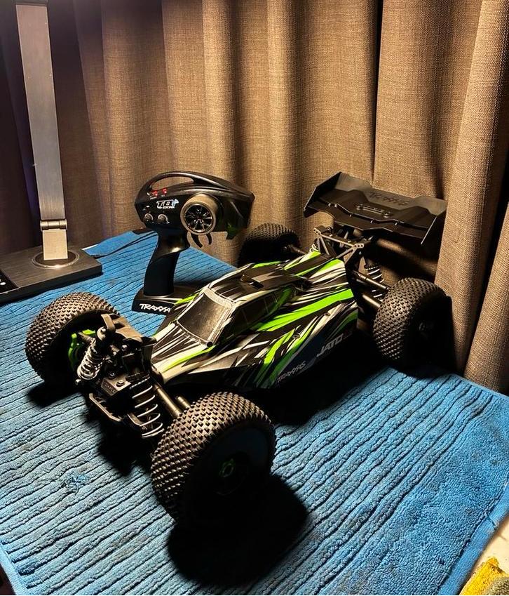 Traxxas jato 4s hobbywing140a sensored, Ophalen of Verzenden, Zo goed als nieuw, Overige schalen, Auto offroad