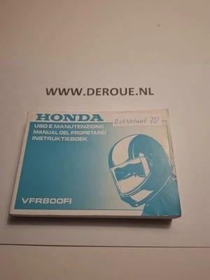 78 0WNERS MANUAL HONDA VFR 800F1 (W)  USED, Ophalen of Verzenden, Honda