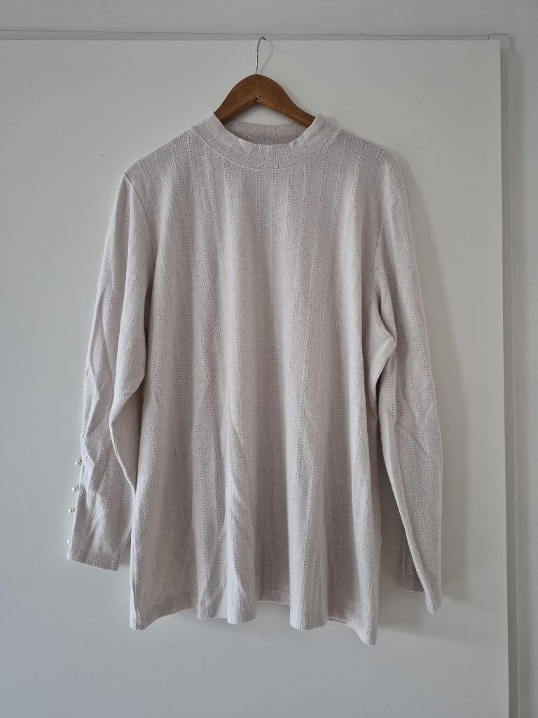 Trui MS Mode maat XL - créme / beige, Beige, Maat 46/48 (XL) of groter, Ophalen of Verzenden, Zo goed als nieuw