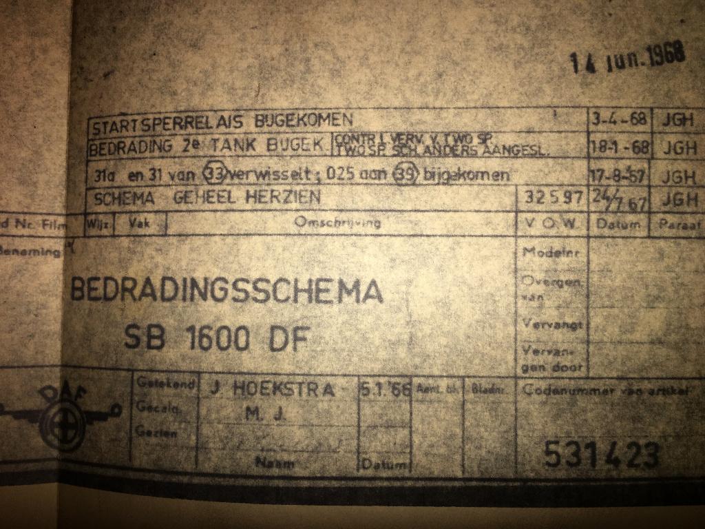 3x DAF Bus SBR 2700 3000 MB230 instructieboek+Repairs+1600DF, Ophalen of Verzenden, Zo goed als nieuw, Overige merken