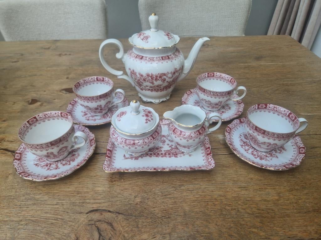 Prachtig Porseleinen Theeservies - Seltmann Weiden Bavaria, Antiek en Kunst, Ophalen