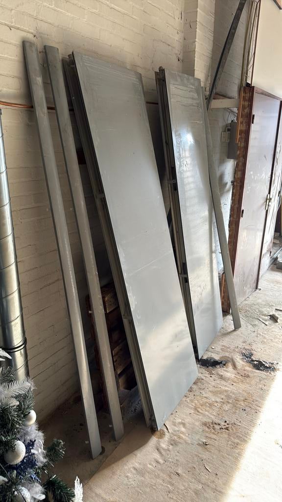 Radiator 2 stuk grijs 60cmx210cm, Ophalen, Gebruikt, Radiator, 60 tot 150 cm