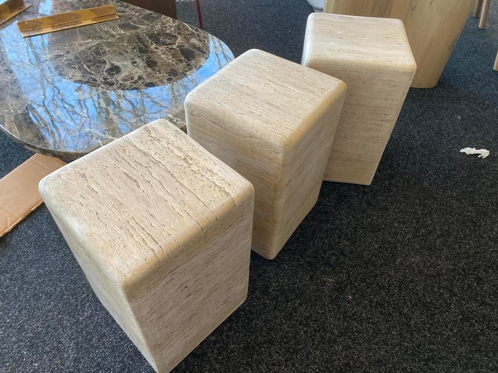 Echte Travertin Pilaar / Zuil 30x30x47 cm, Ophalen, Nieuw