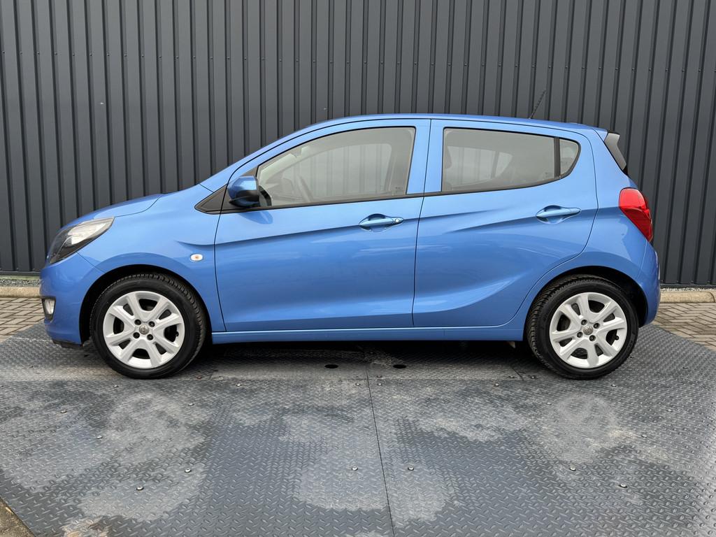 Opel KARL 1.0 ecoFLEX Edition | Bluetooth | Parkeersensoren, Voorwielaandrijving, Stof, Gebruikt, Blauw
