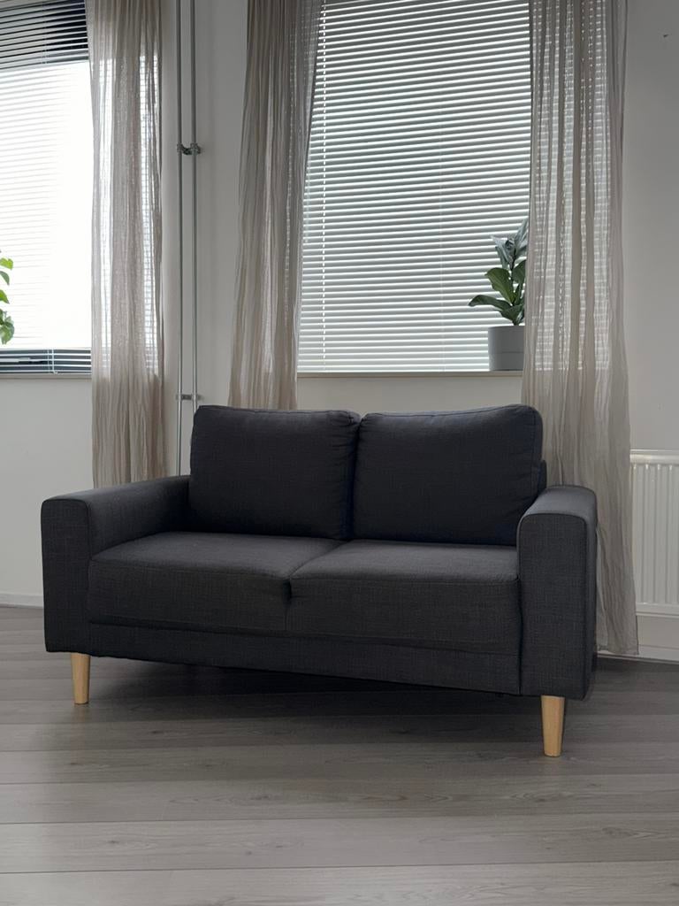 EGENSE 2-zitsbank donkergrijs – gratis bezorging Haarlem, Ophalen, Moderne Scandinavische, Tweepersoons, 75 tot 100 cm