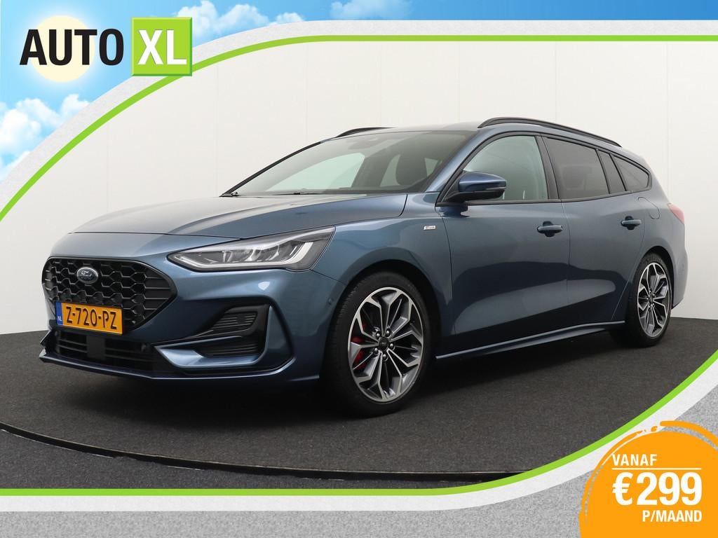Ford FOCUS Wagon 155 PK Hybrid ST Line X Trekhaak Camera Ada, Auto's, Stof, Gebruikt, Adaptive Cruise Control, Blauw