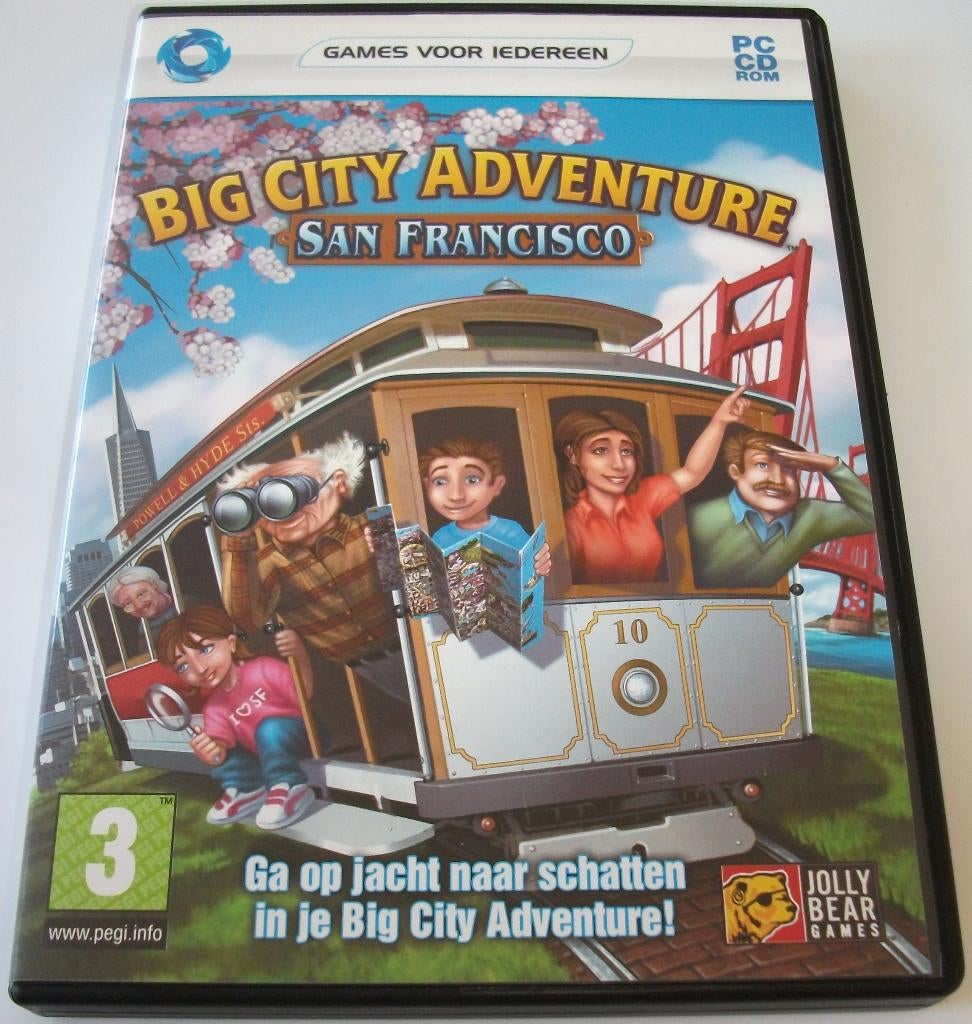 PC Game *** BIG CITY ADVENTURE 1 *** San Francisco, Puzzel en Educatief, 1 speler, Ophalen of Verzenden, Zo goed als nieuw