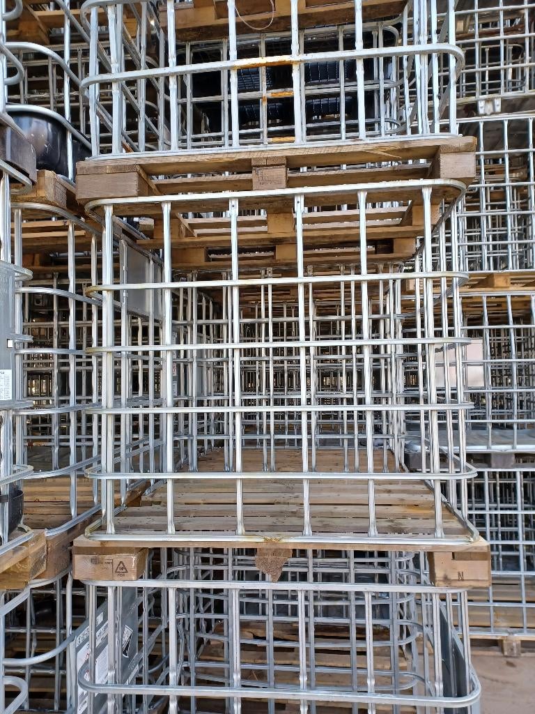 Grote partij IBC kratten met houten bodem, Ophalen, Gebruikt, 100 cm of meer, 60 cm of meer