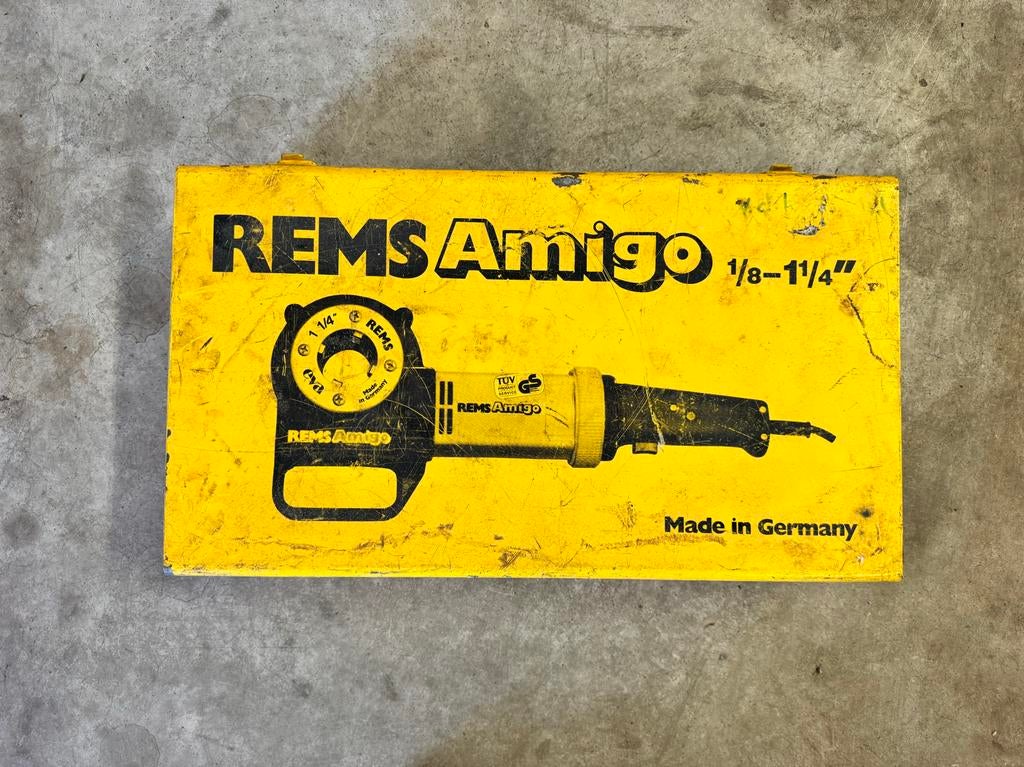Rems Amigo 1/8 - 1 1/4" draadsnijmachine, Ophalen, Gebruikt
