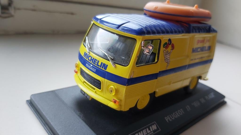 Peugeot J7 Michelin Bestelbusje Modelauto, Ophalen of Verzenden, Zo goed als nieuw, Bus of Vrachtwagen, Overige merken