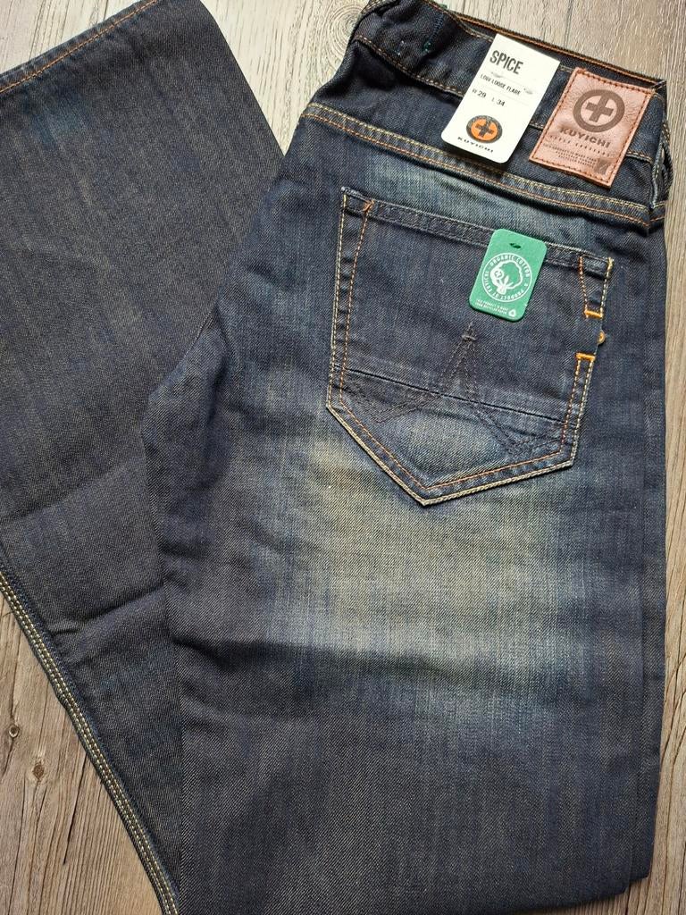 KUYICHI Spice low loose flared jeans W29 L34, Kleding | Dames, Spijkerbroeken en Jeans, Blauw, KUYICHI, Nieuw, Ophalen of Verzenden