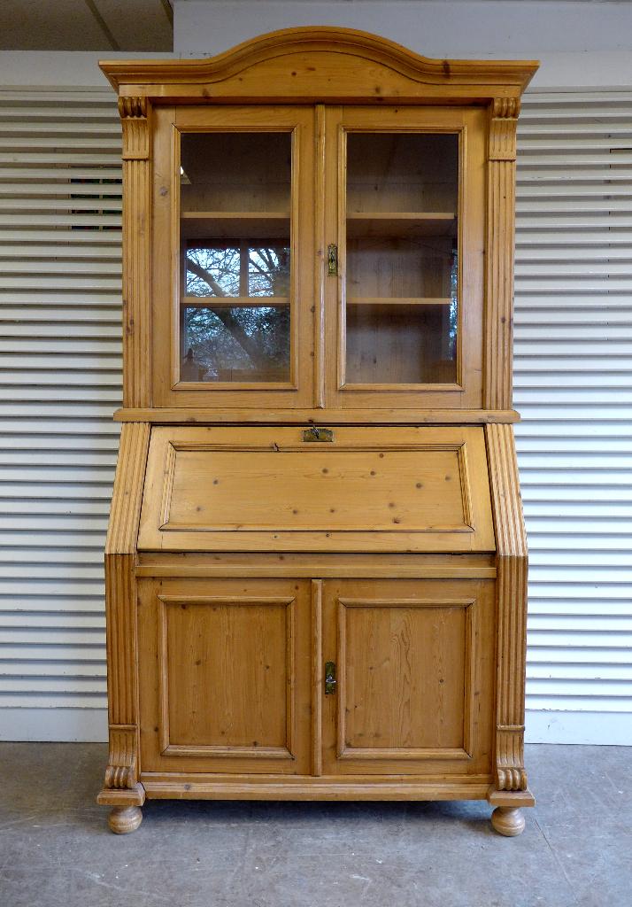 Prachtige landelijke grenen secretaire buffetkast, Ophalen, Onbekend, Zo goed als nieuw, Onbekend